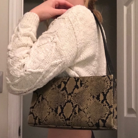 Vintage snakeskin baguette bag/shoulder bag - Picture 2 of 2